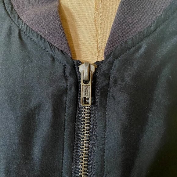 Vintage Looney Tunes Bugs Bunny Silk Embroidered Bomber Jacket size XL Black - Picture 5 of 10